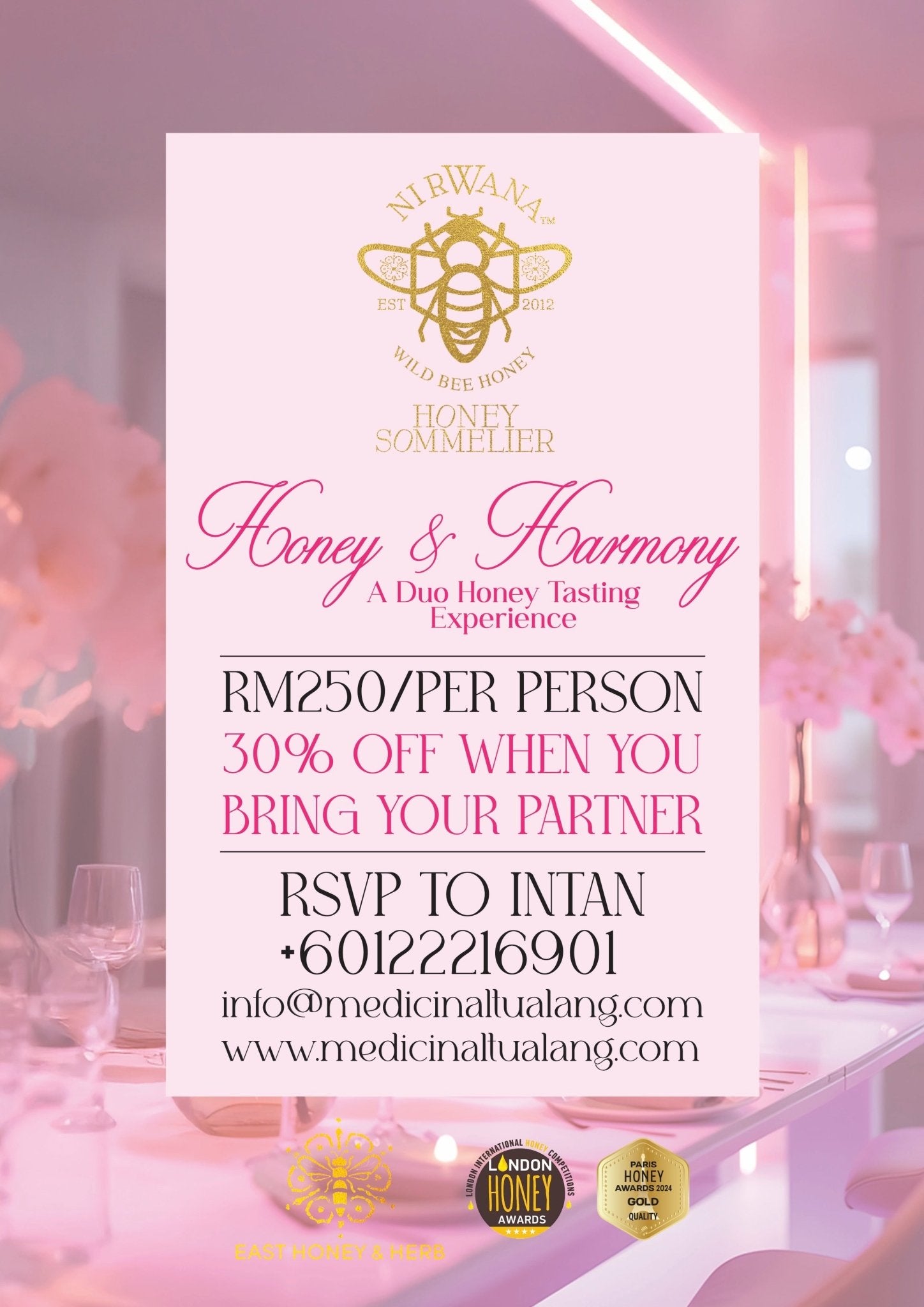 Honey & Harmony : A Duo Honey Tasting Experience - EAST HONEY AND HERB ENTERPRISE