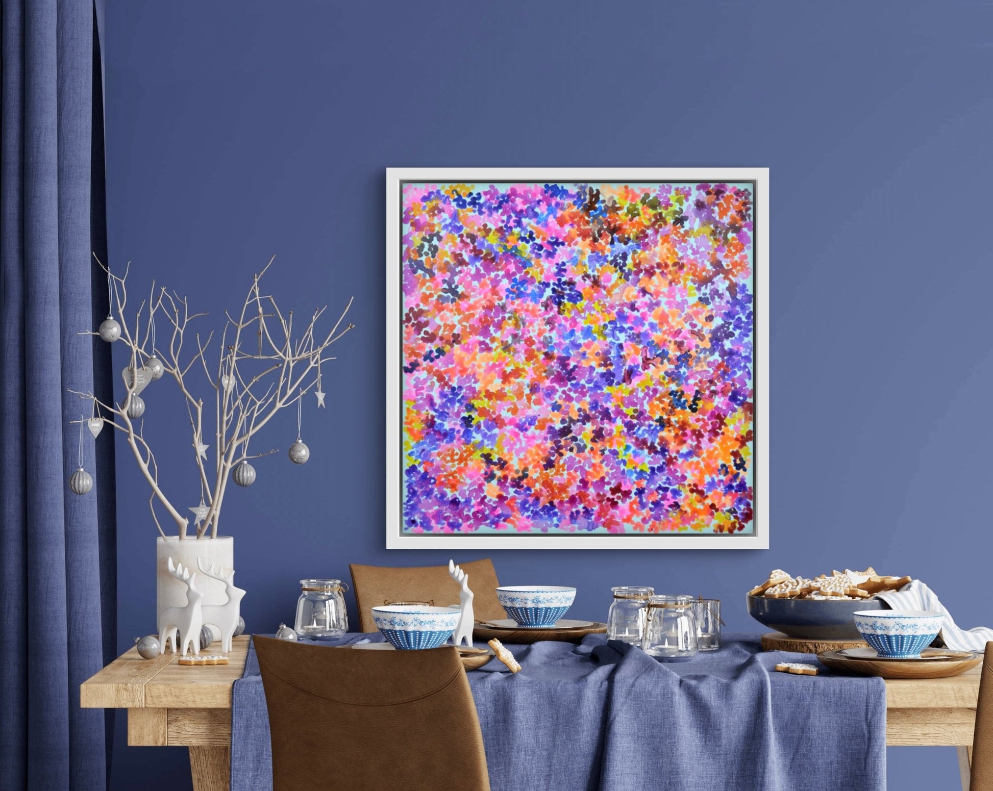 The Soft Murmur Abstract Painting 80cm x 80cm - EAST HONEY AND HERB ENTERPRISE
